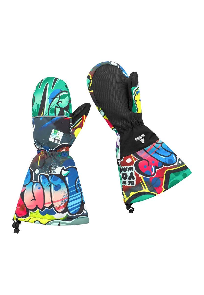 Mănuși multicolore călduroase și impermeabile pentru copii