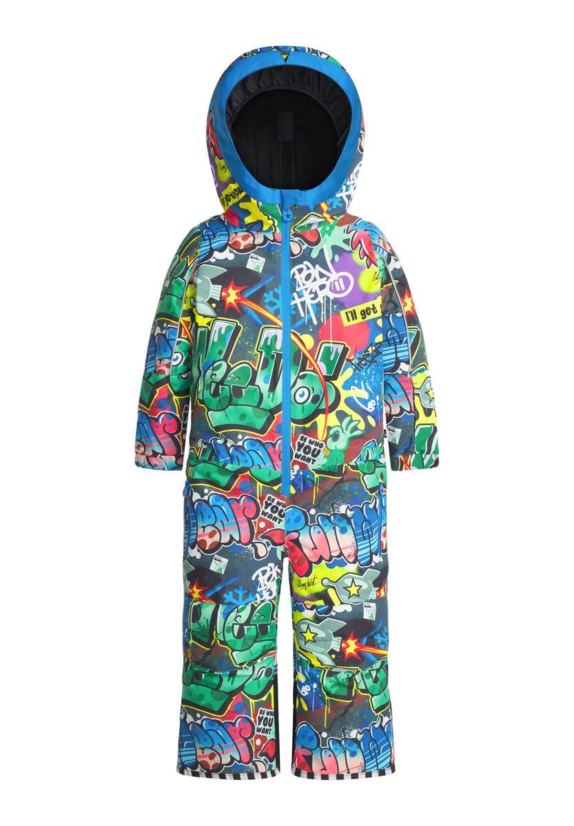 Costum de ski cosmonaut multicolor pentru copii – vesel și adaptabil