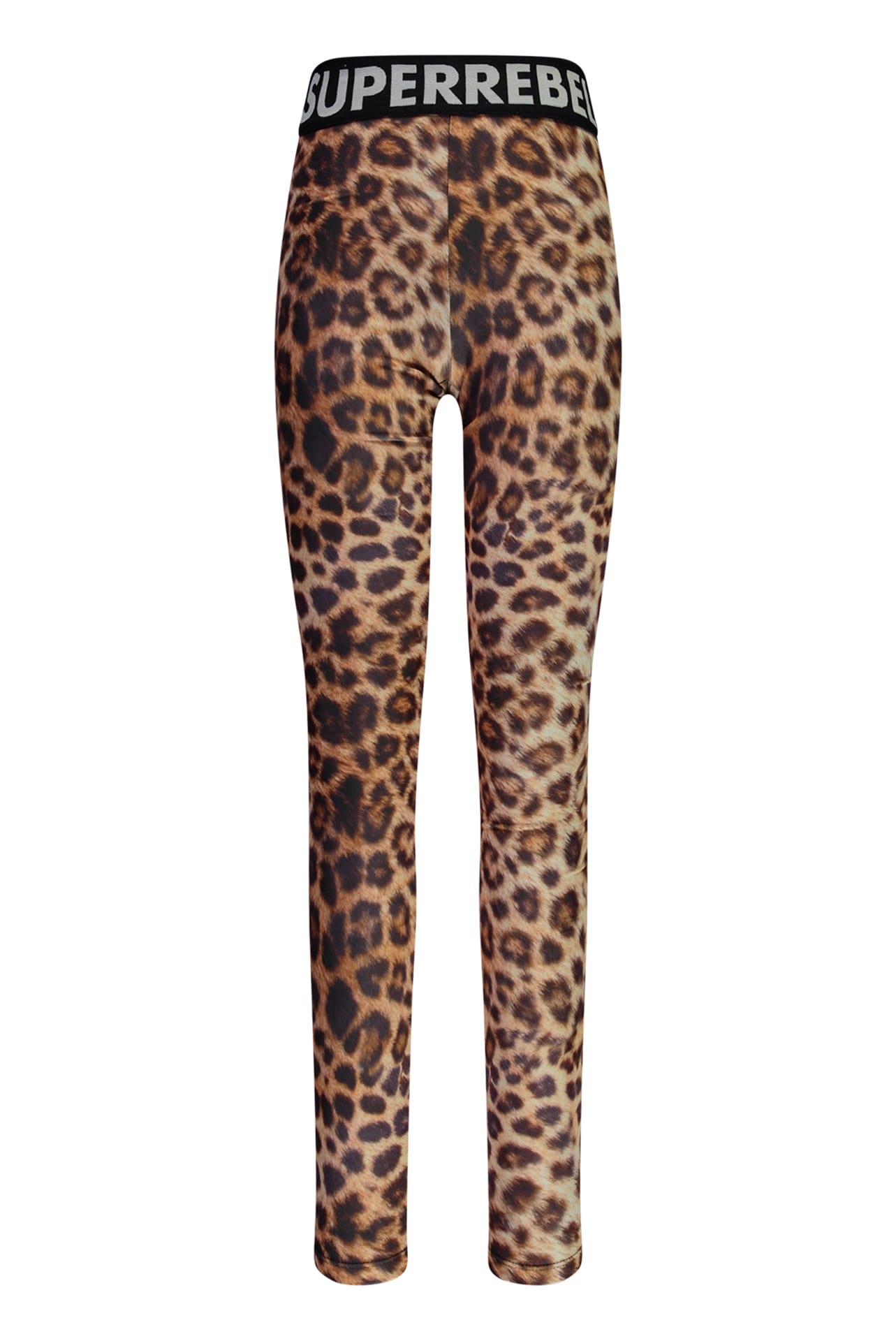 Colanți SPUNK Multicolor Leopard cu talie elastică și croială regular pentru fete