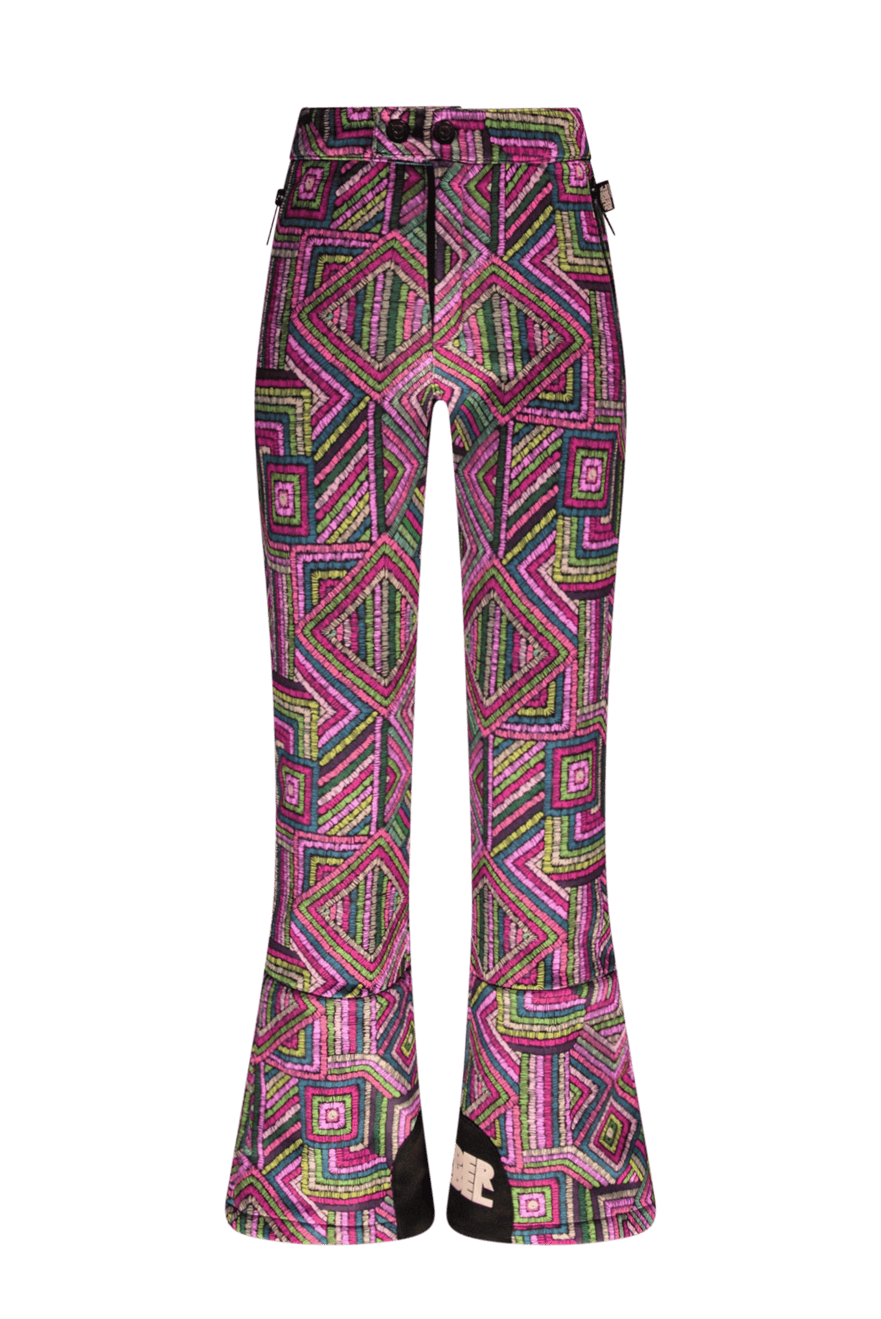 Pantaloni de ski SPEAK Multicolor cu impregnare hidrofobă pentru fete