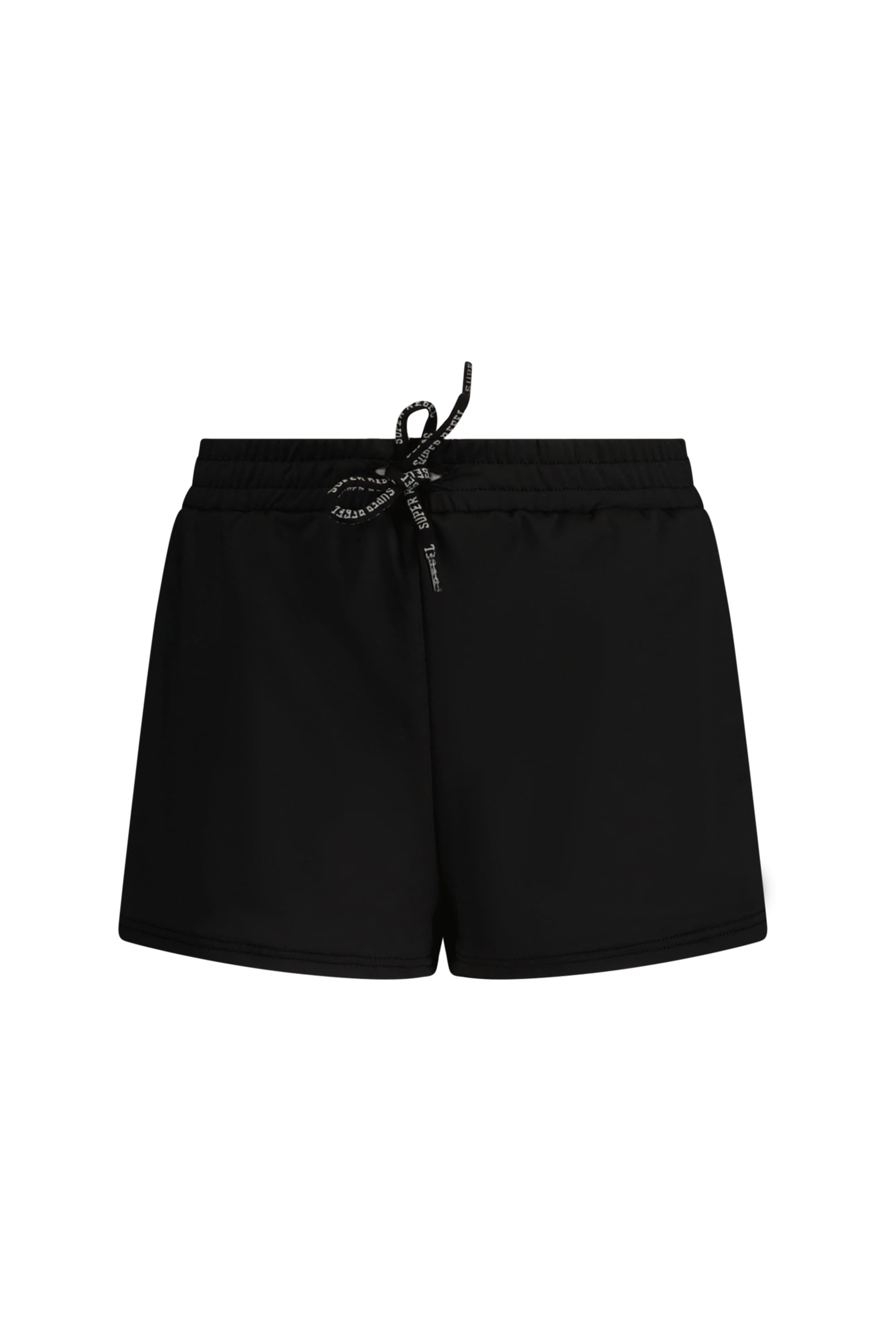 Pantaloni scurți Holy fete negri cu talie ajustabilă și protecție solară UPF 50+