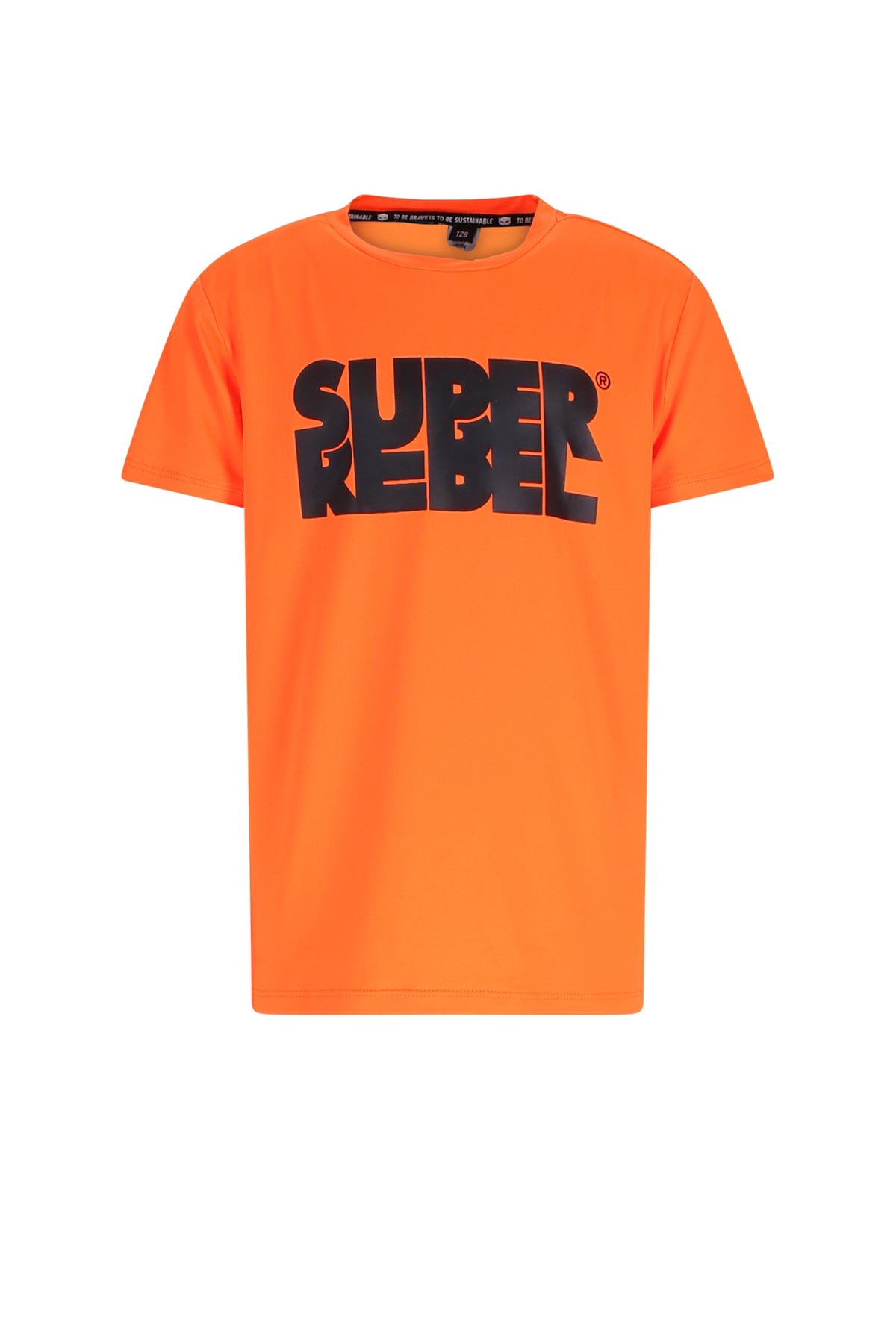 Tricou Surfer băieți portocaliu neon, confortabil și cu protecție solară UPF 50+